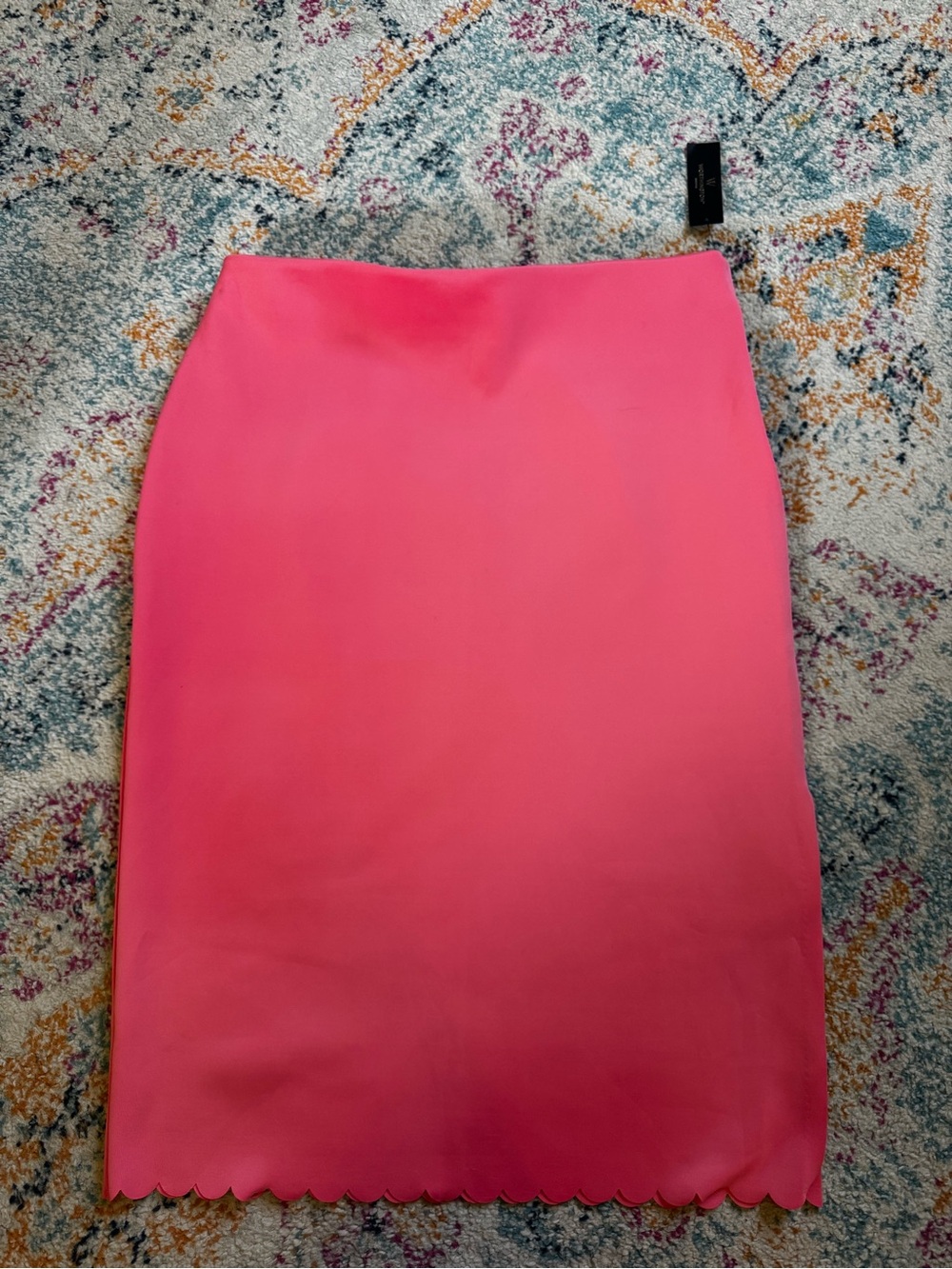 Worthington Scalloped Hem Pencil Skirt
